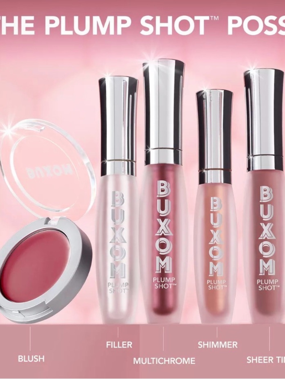 Buxom Plump Shot Peptide Lip Tint Spellbound Pink